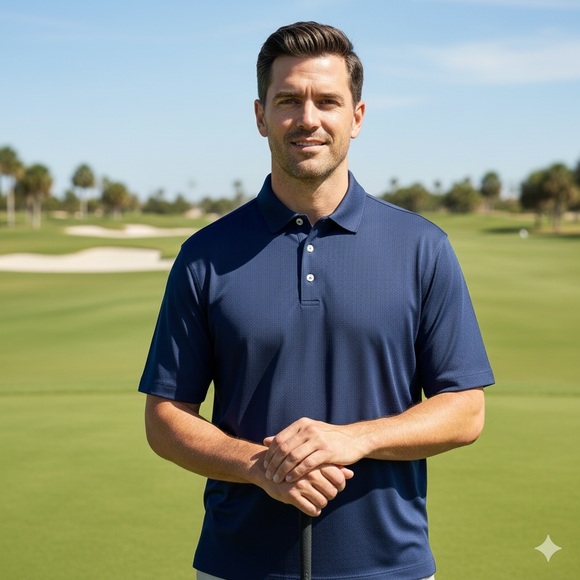 Peter Millar Other - Peter Millar T-Shirt Summer Comfort Polo Men XXL Blue Geometric Golf Performance
